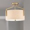 Designers Fountain 15in Elara 3-Light Brushed Gold Ceiling Light Semi Flush Mount 93911-BG - alternate 2